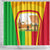 Mali Landmarks Shower Curtain Cultural Patterns & Famous Tourist Destinations