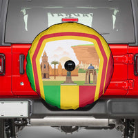 Mali Landmarks Spare Tire Cover Cultural Patterns & Famous Tourist Destinations