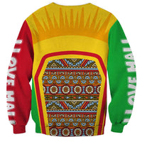 Mali Landmarks Sweatshirt Cultural Patterns & Famous Tourist Destinations