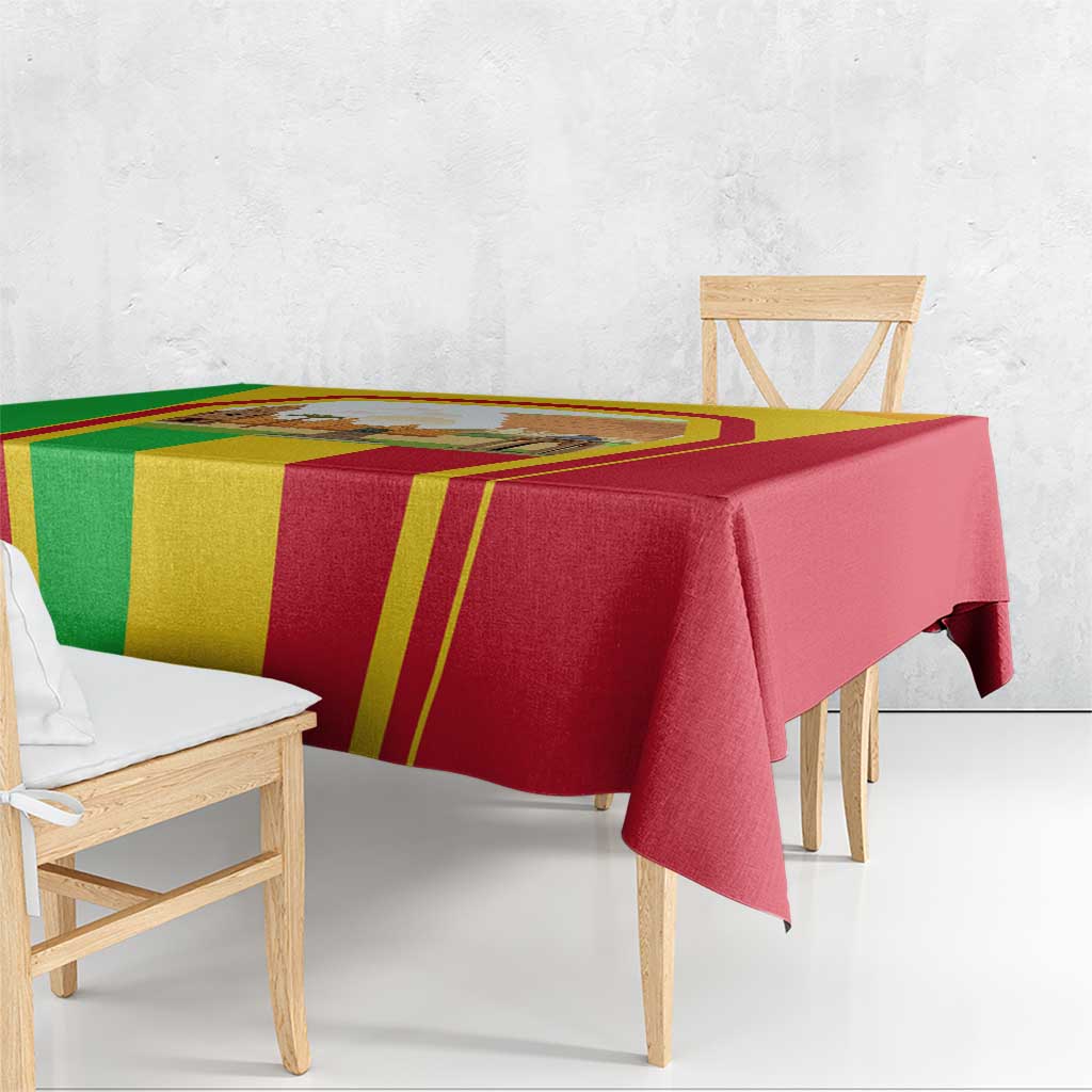 Mali Landmarks Tablecloth Cultural Patterns & Famous Tourist Destinations