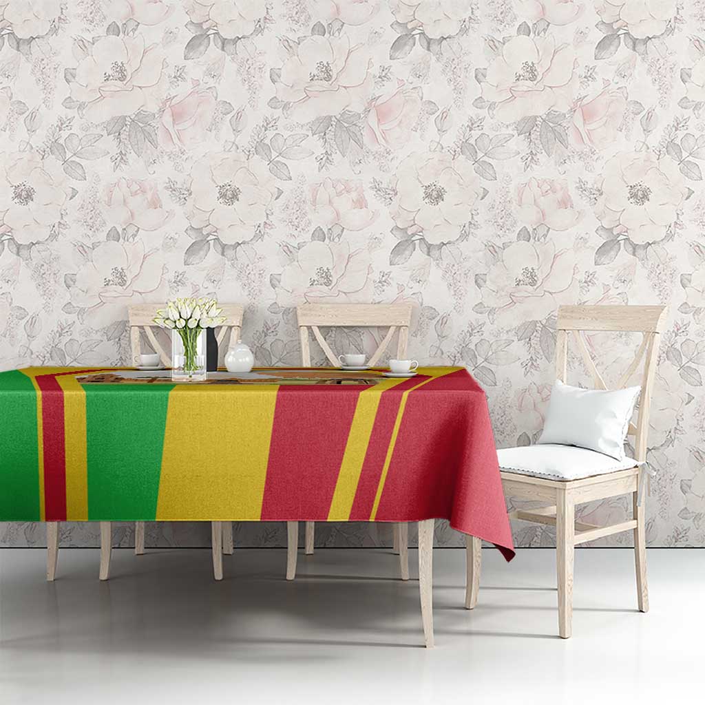 Mali Landmarks Tablecloth Cultural Patterns & Famous Tourist Destinations