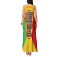 Mali Landmarks Tank Maxi Dress Cultural Patterns & Famous Tourist Destinations
