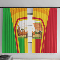 Mali Landmarks Window Curtain Cultural Patterns & Famous Tourist Destinations