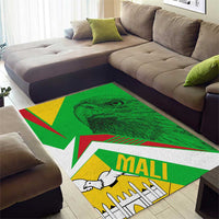 Mali Vulture Area Rug National Emblem Details & Traditional Patterns