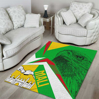 Mali Vulture Area Rug National Emblem Details & Traditional Patterns