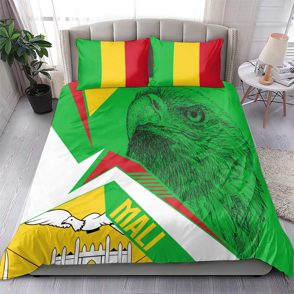 Mali Vulture Bedding Set National Emblem Details & Traditional Patterns