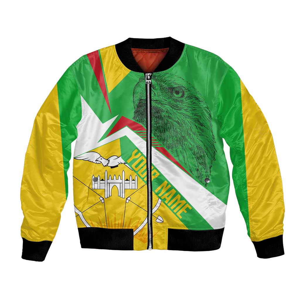 Mali Vulture Bomber Jacket National Emblem Details & Traditional Patterns