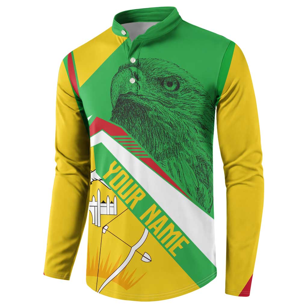 Mali Vulture Button Sweatshirt National Emblem Details & Traditional Patterns