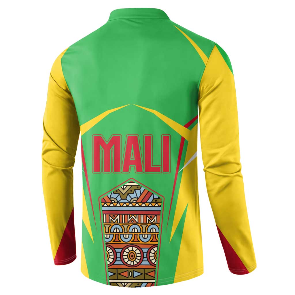 Mali Vulture Button Sweatshirt National Emblem Details & Traditional Patterns