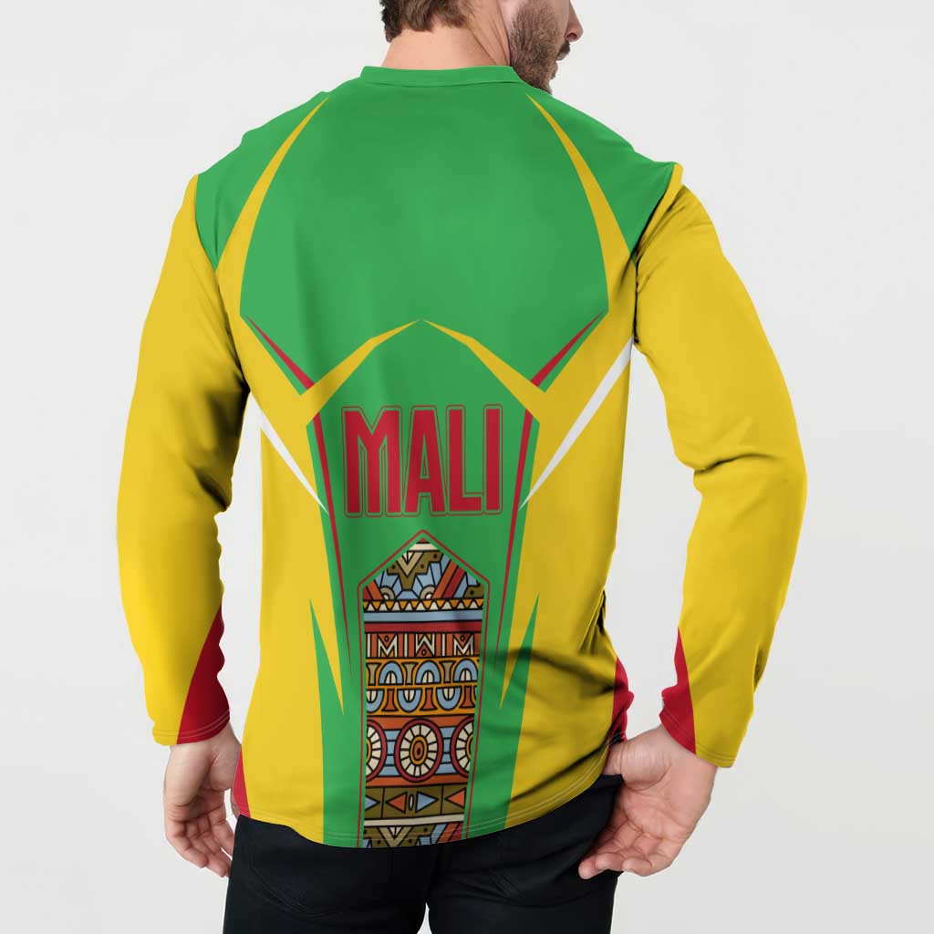 Mali Vulture Button Sweatshirt National Emblem Details & Traditional Patterns