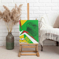 Mali Vulture Canvas Wall Art National Emblem Details & Traditional Patterns