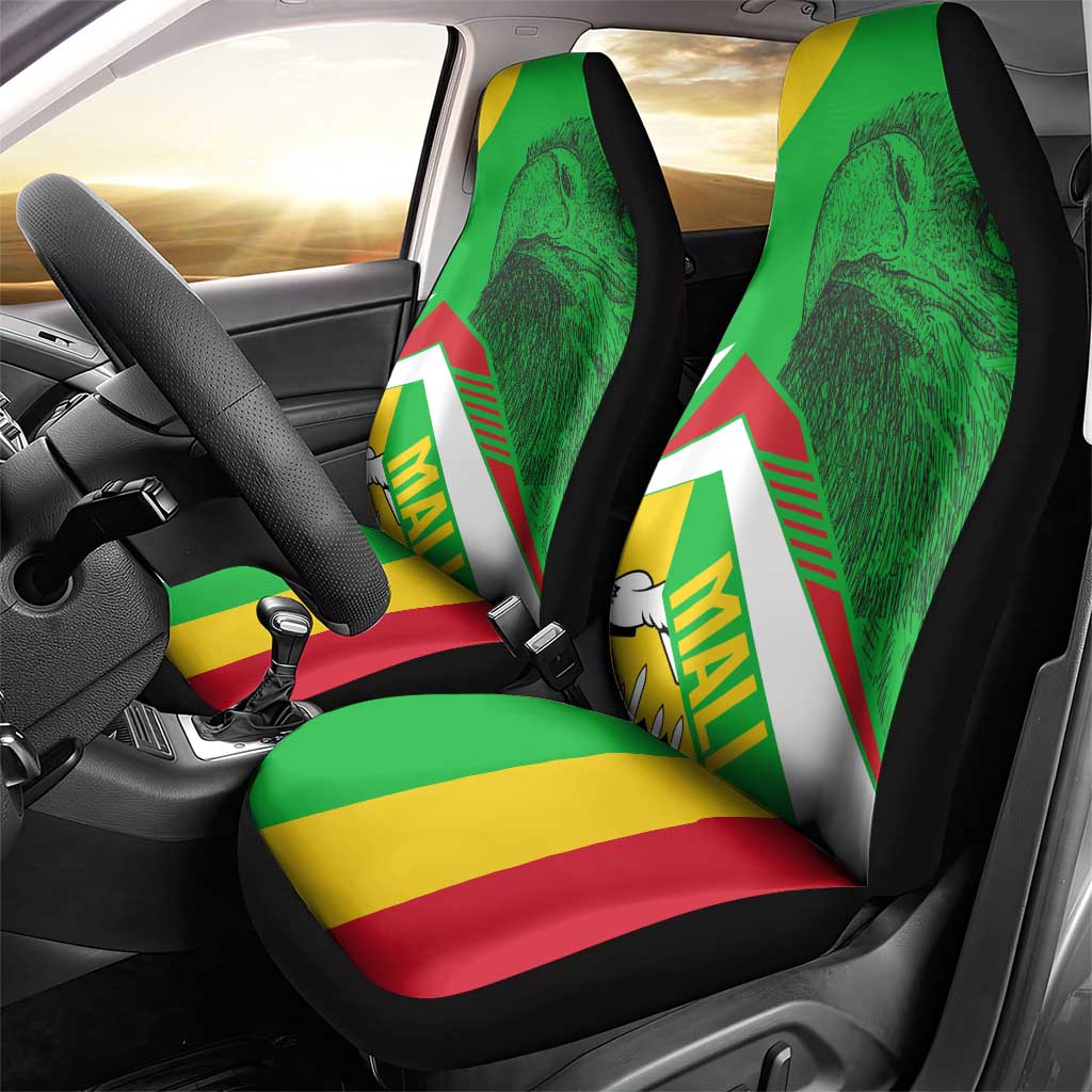 Mali Vulture Car Seat Cover National Emblem Details & Traditional Patterns