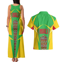Mali Vulture Couples Matching Tank Maxi Dress and Hawaiian Shirt National Emblem Details & Traditional Patterns