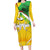 Mali Vulture Family Matching Long Sleeve Bodycon Dress and Hawaiian Shirt National Emblem Details & Traditional Patterns