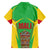 Mali Vulture Family Matching Off The Shoulder Long Sleeve Dress and Hawaiian Shirt National Emblem Details & Traditional Patterns