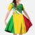 Mali Vulture Family Matching Off Shoulder Maxi Dress and Hawaiian Shirt National Emblem Details & Traditional Patterns