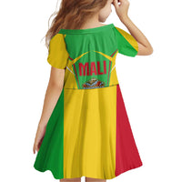 Mali Vulture Family Matching Off Shoulder Maxi Dress and Hawaiian Shirt National Emblem Details & Traditional Patterns