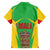 Mali Vulture Family Matching Off Shoulder Maxi Dress and Hawaiian Shirt National Emblem Details & Traditional Patterns
