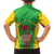 Mali Vulture Family Matching Off Shoulder Short Dress and Hawaiian Shirt National Emblem Details & Traditional Patterns
