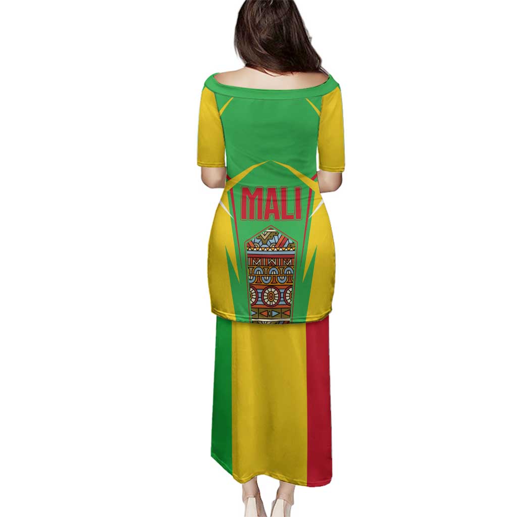 Mali Vulture Family Matching Puletasi and Hawaiian Shirt National Emblem Details & Traditional Patterns