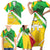 Mali Vulture Family Matching Short Sleeve Bodycon Dress and Hawaiian Shirt National Emblem Details & Traditional Patterns