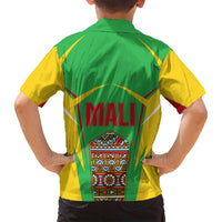 Mali Vulture Family Matching Summer Maxi Dress and Hawaiian Shirt National Emblem Details & Traditional Patterns