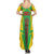 Mali Vulture Family Matching Summer Maxi Dress and Hawaiian Shirt National Emblem Details & Traditional Patterns
