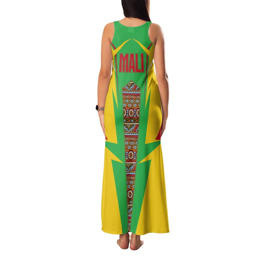 Mali Vulture Family Matching Tank Maxi Dress and Hawaiian Shirt National Emblem Details & Traditional Patterns