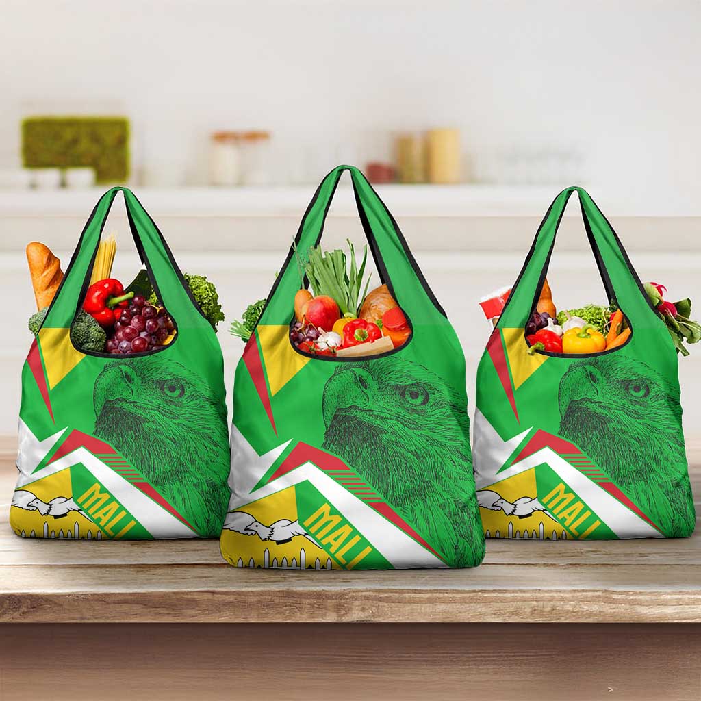 Mali Vulture Grocery Bag National Emblem Details & Traditional Patterns