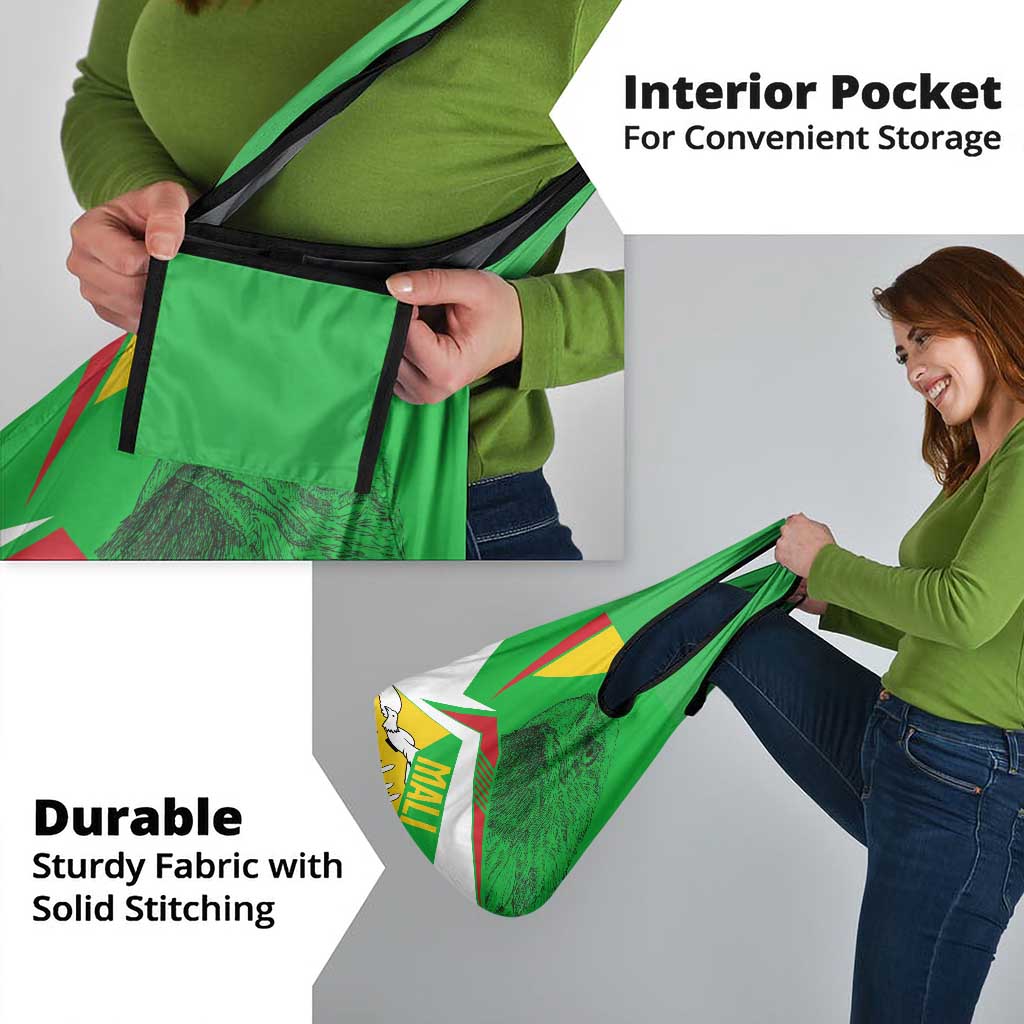 Mali Vulture Grocery Bag National Emblem Details & Traditional Patterns