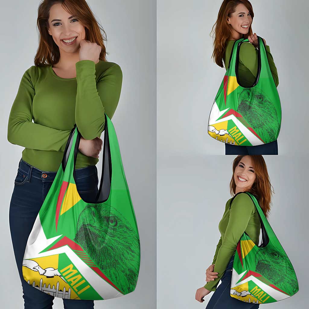 Mali Vulture Grocery Bag National Emblem Details & Traditional Patterns