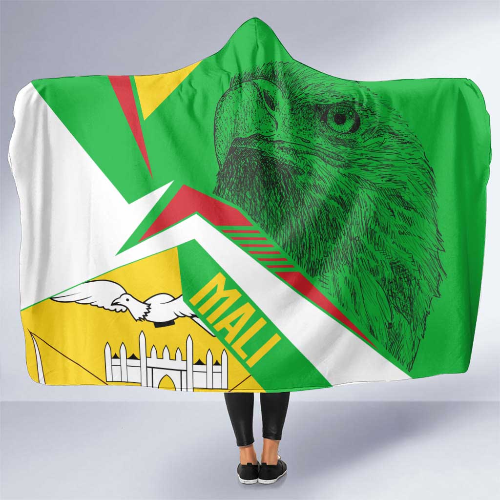 Mali Vulture Hooded Blanket National Emblem Details & Traditional Patterns