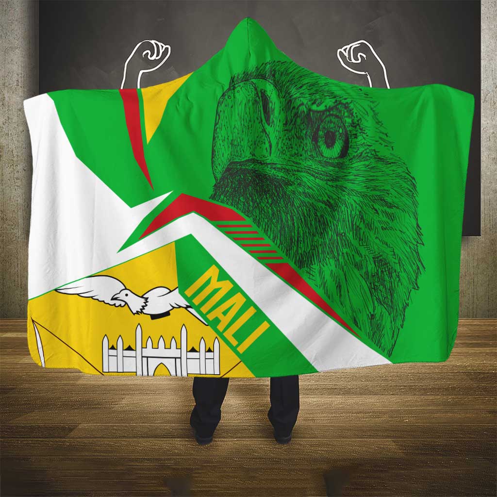 Mali Vulture Hooded Blanket National Emblem Details & Traditional Patterns