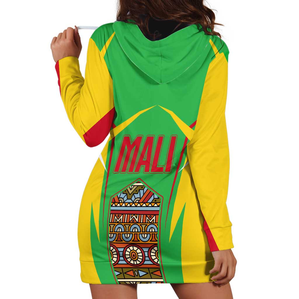 Mali Vulture Hoodie Dress National Emblem Details & Traditional Patterns