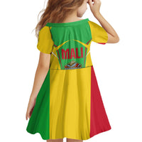 Mali Vulture Kid Short Sleeve Dress National Emblem Details & Traditional Patterns