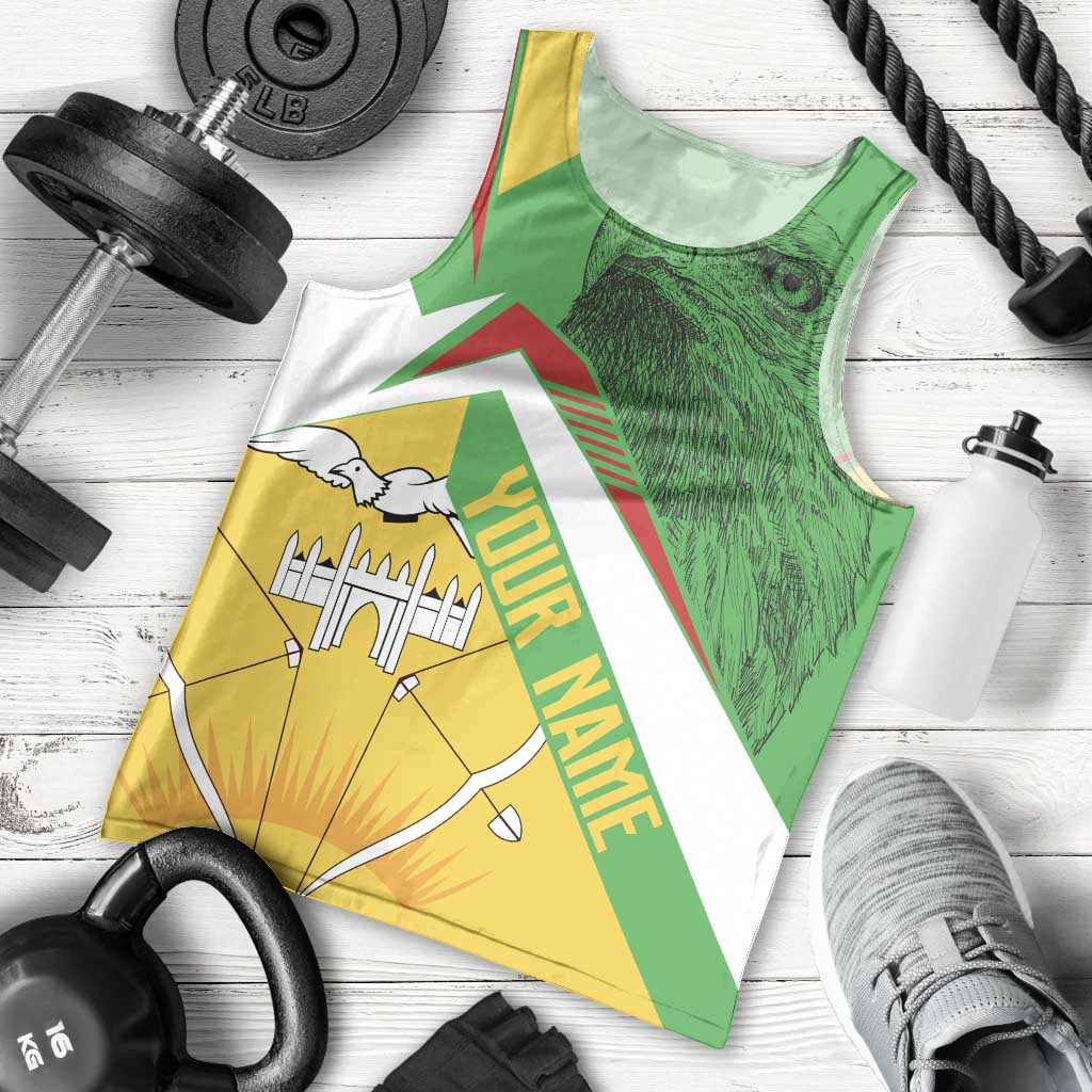 Mali Vulture Men Tank Top National Emblem Details & Traditional Patterns