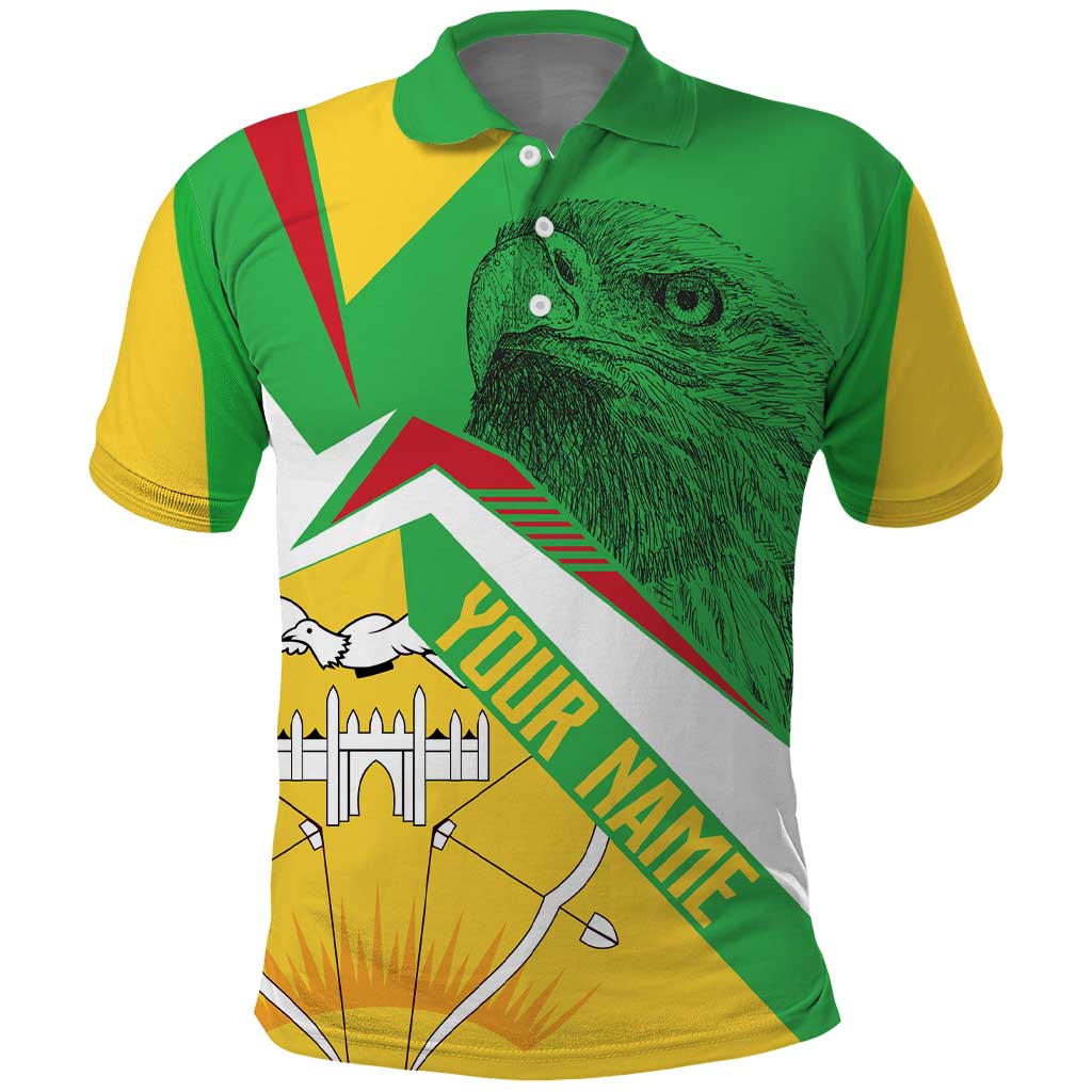 Mali Vulture Polo Shirt National Emblem Details & Traditional Patterns