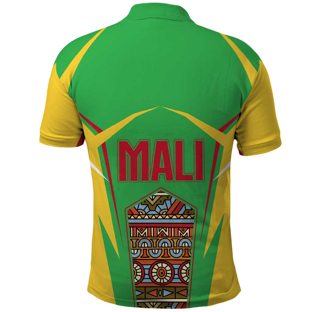 Mali Vulture Polo Shirt National Emblem Details & Traditional Patterns