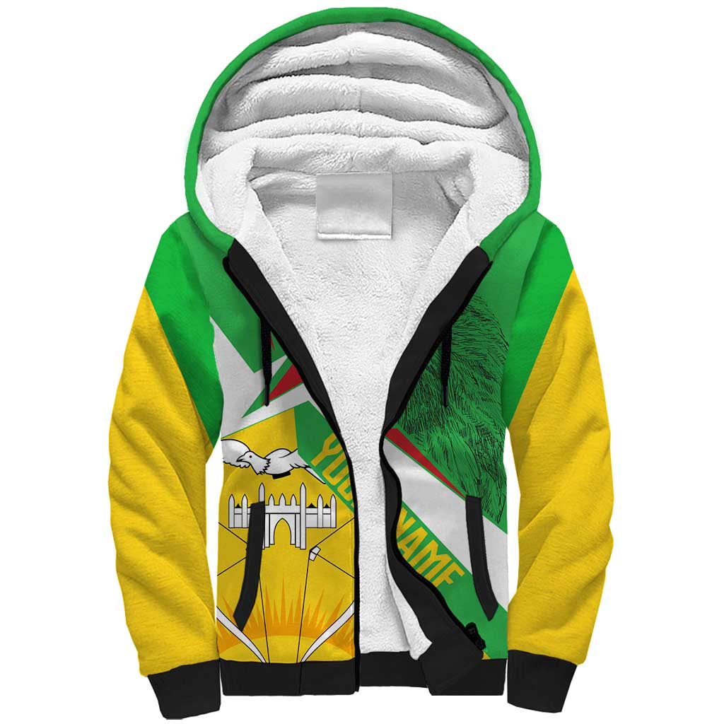 Mali Vulture Sherpa Hoodie National Emblem Details & Traditional Patterns