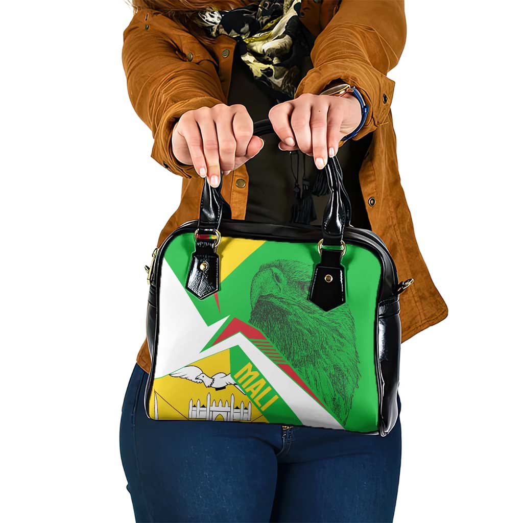 Mali Vulture Shoulder Handbag National Emblem Details & Traditional Patterns