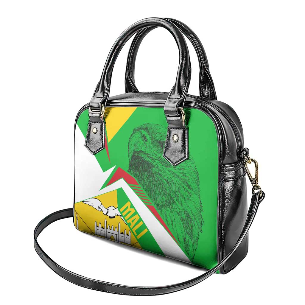 Mali Vulture Shoulder Handbag National Emblem Details & Traditional Patterns
