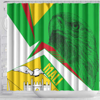 Mali Vulture Shower Curtain National Emblem Details & Traditional Patterns