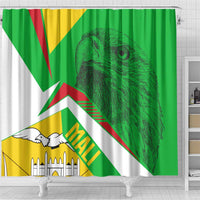 Mali Vulture Shower Curtain National Emblem Details & Traditional Patterns