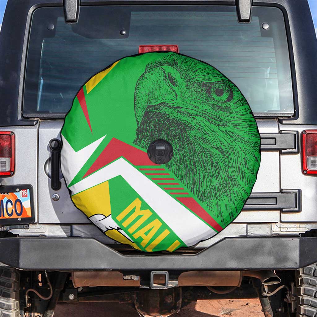 Mali Vulture Spare Tire Cover National Emblem Details & Traditional Patterns