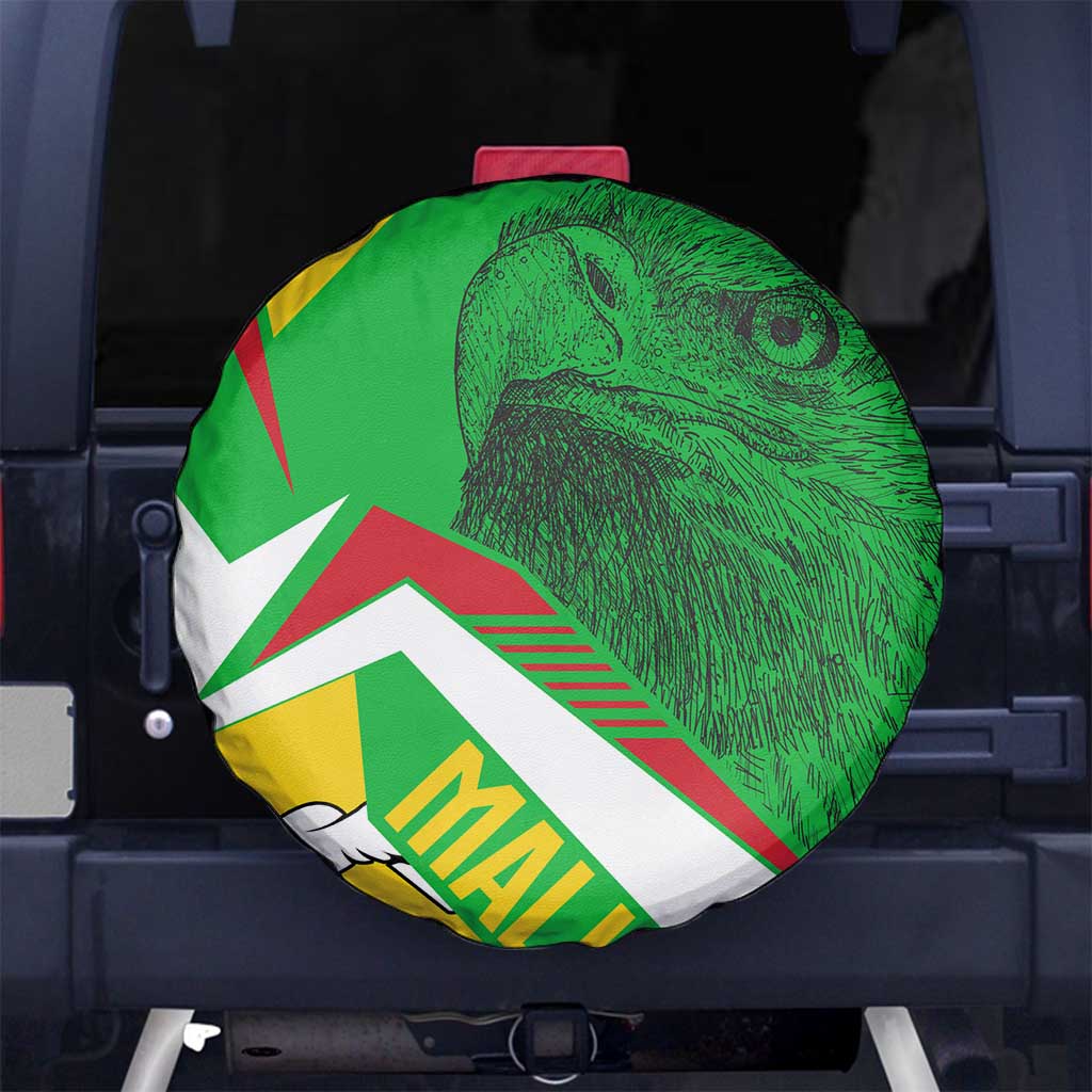 Mali Vulture Spare Tire Cover National Emblem Details & Traditional Patterns