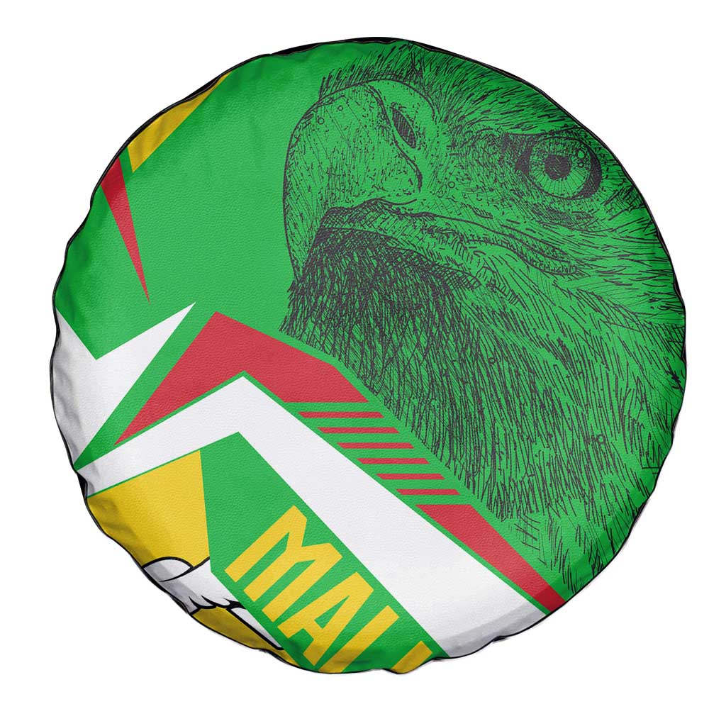 Mali Vulture Spare Tire Cover National Emblem Details & Traditional Patterns