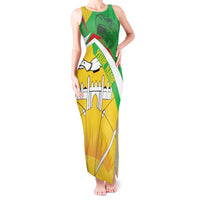 Mali Vulture Tank Maxi Dress National Emblem Details & Traditional Patterns