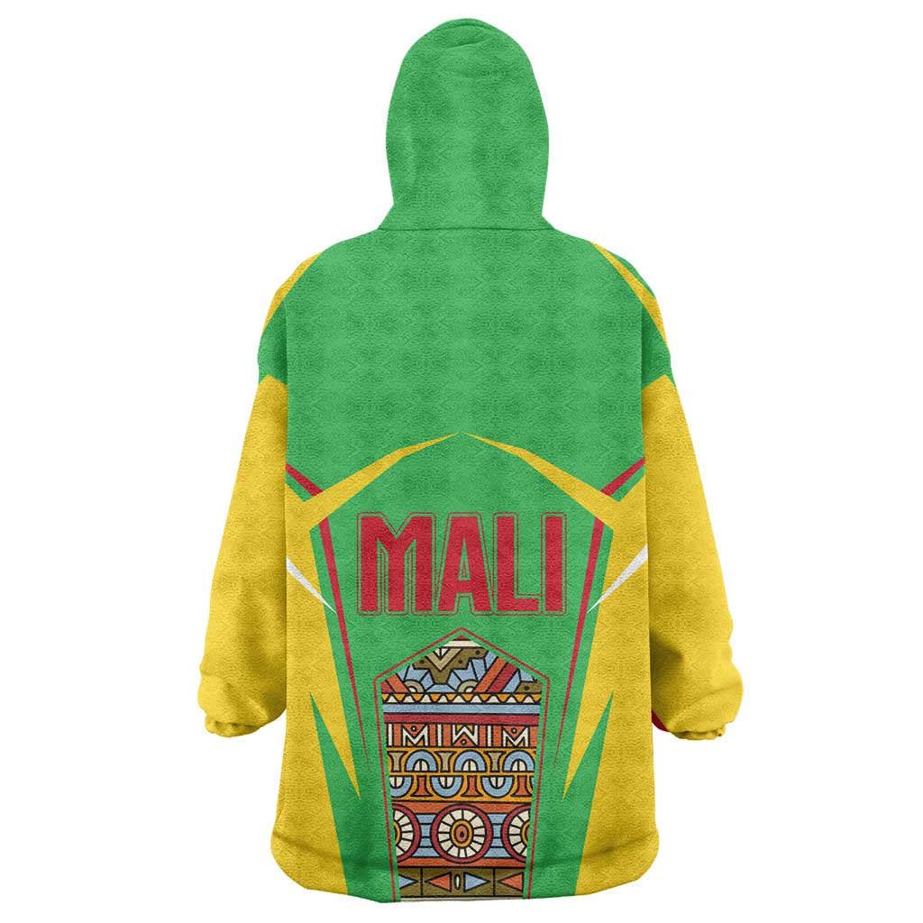 Mali Vulture Wearable Blanket Hoodie National Emblem Details & Traditional Patterns