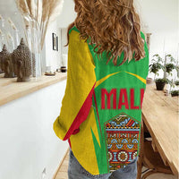 Mali Vulture Women Casual Shirt National Emblem Details & Traditional Patterns