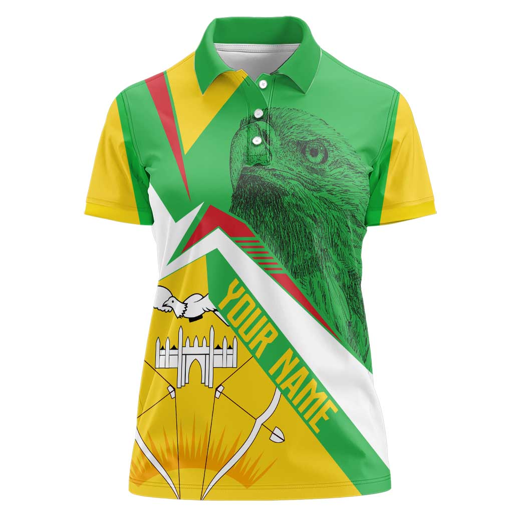 Mali Vulture Women Polo Shirt National Emblem Details & Traditional Patterns